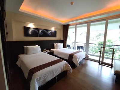 Superior con vista sul giardino e letti singoli — R-Mar Resort and Spa Patong, Phuket
